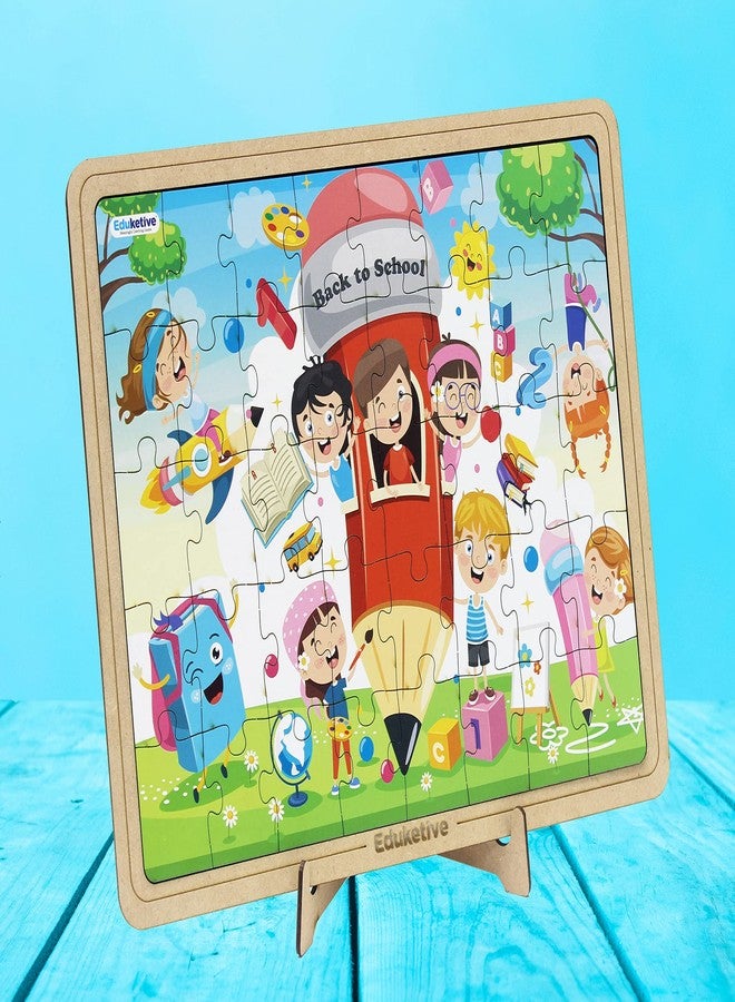 Eduketive مجموعة ألغاز Educetive PuzzleDecor للعودة إلى المدرسة، 6 قطع، ألغاز تركيبية مزخرفة من 40 قطعة، هدية مثالية لأعياد الميلاد - Image 5